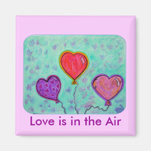 Square Magnet - Love is in the Air
