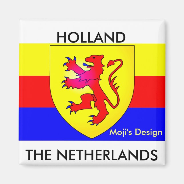 Square Magnet - MOJI'S DESIGN (Front)