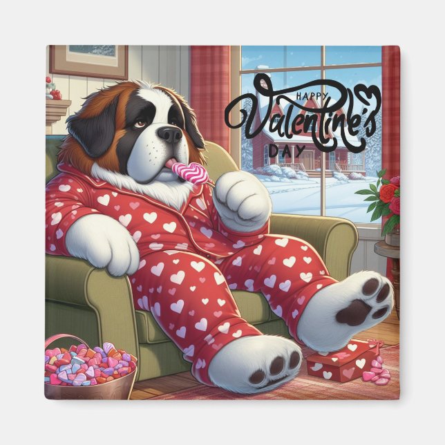 Square Magnet / Valetine theme (Front)