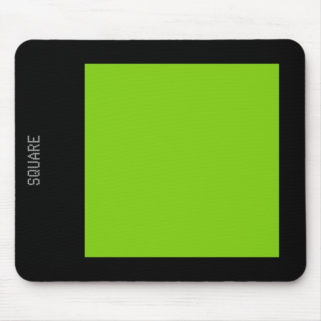 Square - Martian Green and Black Mouse Pad (Front)