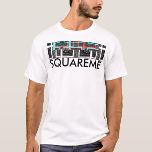 Square Me Have a Nice Day Basic T-Shirt Template
