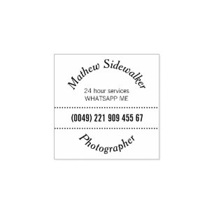 Square Mini stamp Great for Photographer