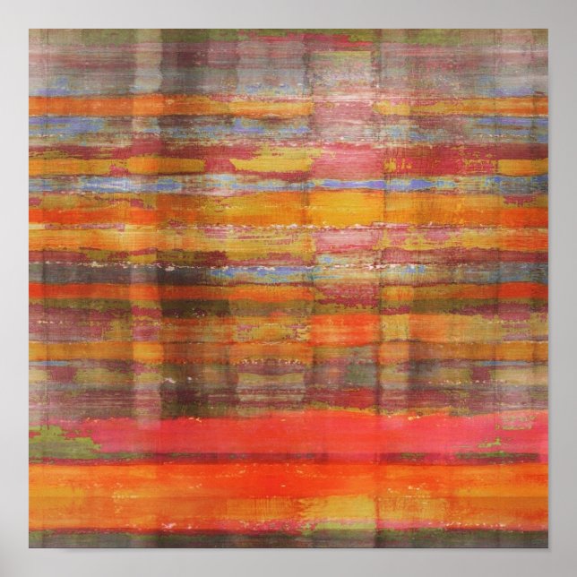 Square Modern Art Gobi Desert Poster Print (Front)