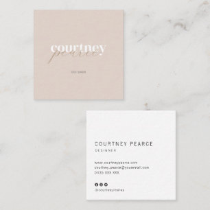 Square Modern professional business card