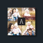Square Monogram Custom Photo Canvas<br><div class="desc">Upload your photo to create a one-of-a-kind gift for yourself or someone else! See our complete collections at berryberrysweet.com. Custom colours also available upon request. Design © berryberrysweet.com</div>