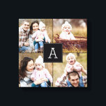 Square Monogram Custom Photo Canvas Print<br><div class="desc">Upload your photo to create a one-of-a-kind gift for yourself or someone else! See our complete collections at berryberrysweet.com. Custom colours also available upon request. Design © berryberrysweet.com</div>