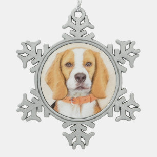 square more room 1 snowflake pewter christmas ornament