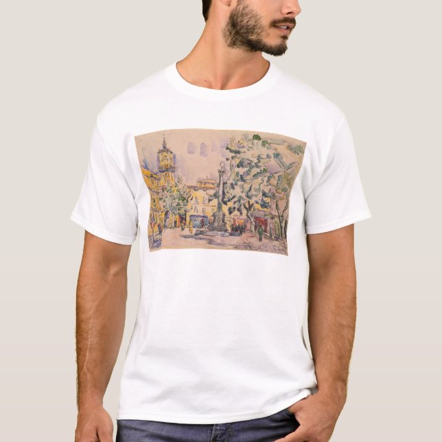 Square of the Hotel de Ville in Aix-en-Provence T-Shirt (Front)