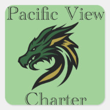 Square Pacific View Charter Logo w Title