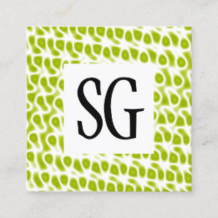 Square Panel - Initials - 080716(8) Business Card