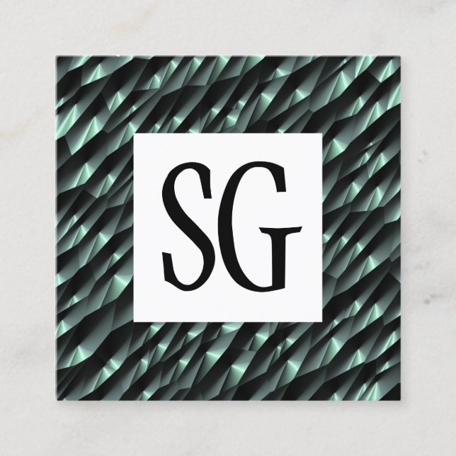 Square Panel - Initials - 190716(04) Business Card (Front)