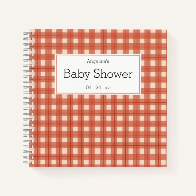 Square Pattern Gift List Notebook (Front)