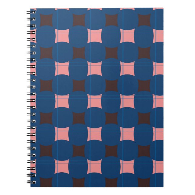 square pattern spiral notebook (Front)