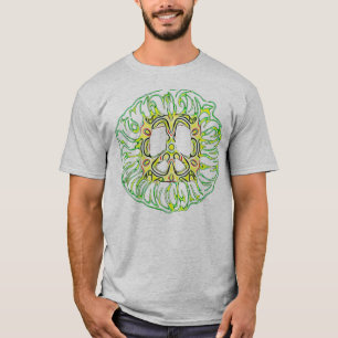 Square Peace flames T-Shirt