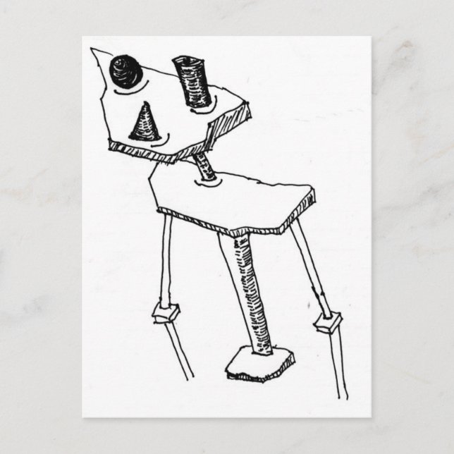 Square Peg Postcard (Front)