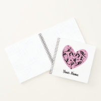 Square Personalized Rhythmic Gymnastics Notebook