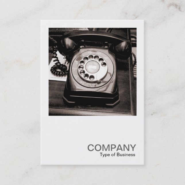 Square Photo 0121 - Old Telephone Business Card (Front)