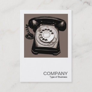 Square Photo 0148 - Old Telephone - Warm Toned Business Card
