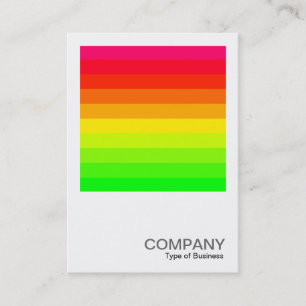 Square Photo 0186 - Colour Bars 02 (Horizontal) Business Card