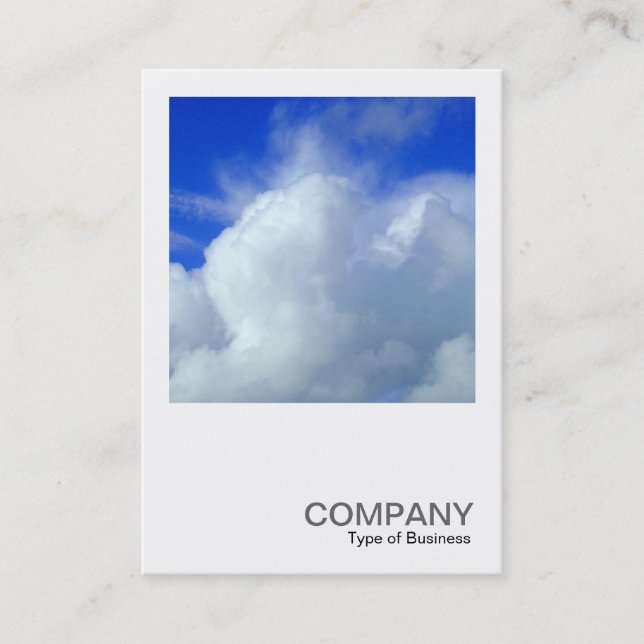 Square Photo 0258 - Clouds Business Card (Front)