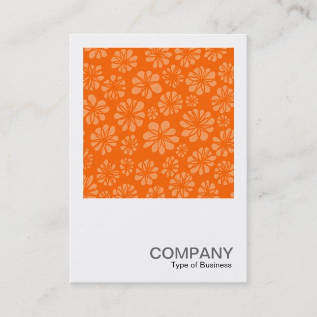 Square Photo 0263 - Orange Flowers Business Card (Front)