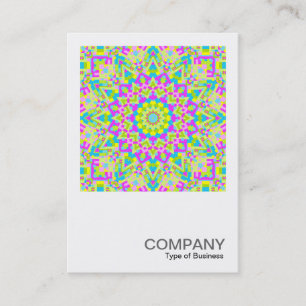 Square Photo 0267 - Colourful Kaleidoscope Business Card