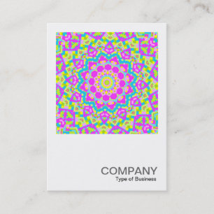 Square Photo 0274 - Colourful Kaleidoscope Business Card