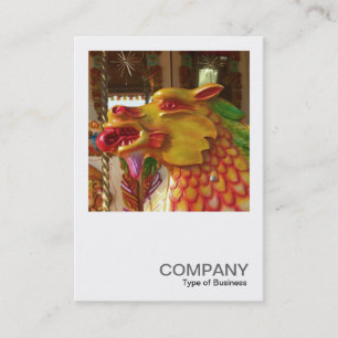 Square Photo 0358 - Merry-go-round Dragon Business Card