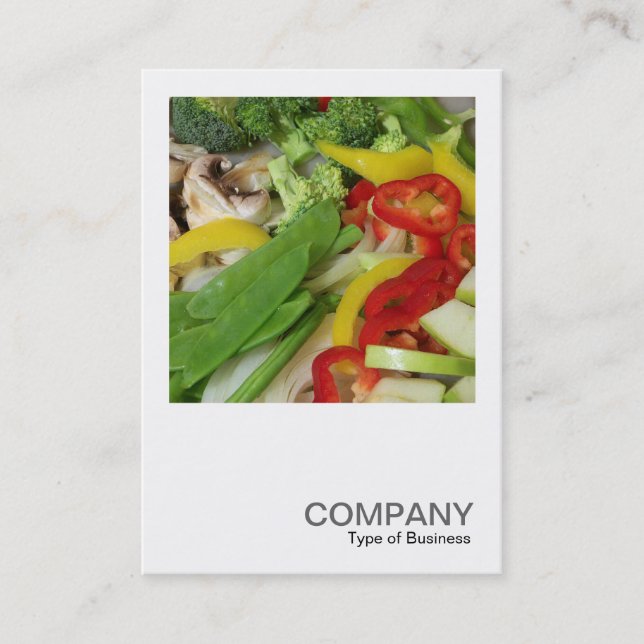 Square Photo 0380 - Stir-fry 02 Business Card (Front)