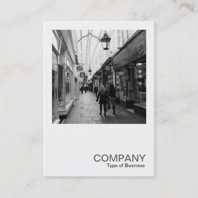 Square Photo 0402 - Shopping Arcade Business Card (Front)