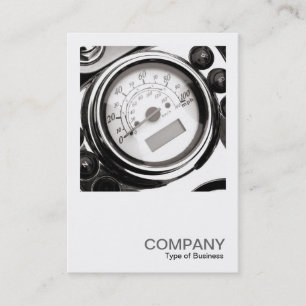 Square Photo 0416 - Motorcycle Speedometer Business Card