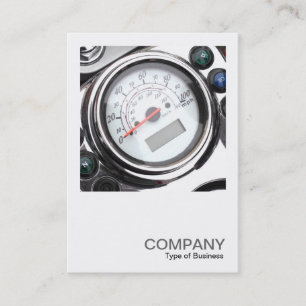 Square Photo 0417 - Motorcycle Speedometer Business Card