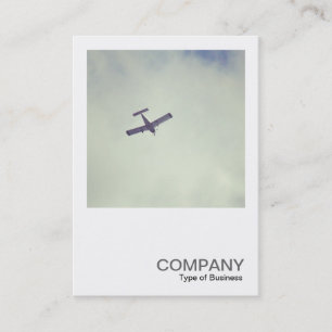 Square Photo 0449 - Passing Plane 02 Business Card