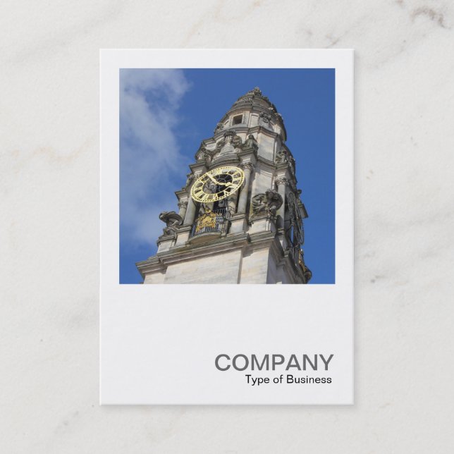 Square Photo 0459 - Clock Tower Business Card (Front)