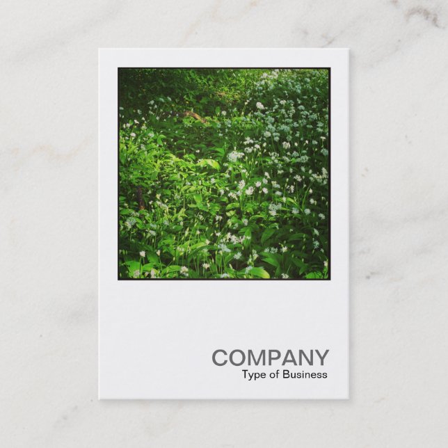 Square Photo 0468 - Woodland Flowers Business Card (Front)