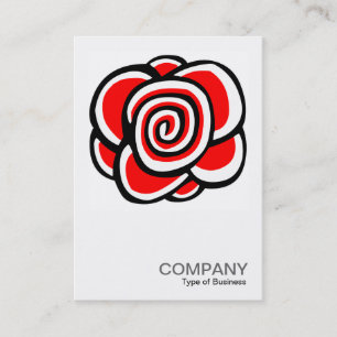 Square Photo 053 - Rose Drawing Business Card
