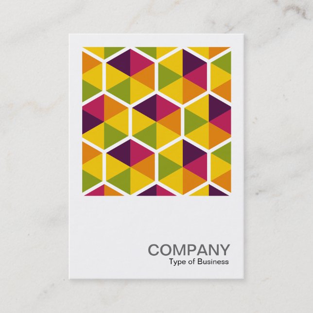 Square Photo 0545 - Hexagon Pattern 01 Business Card (Front)