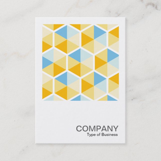 Square Photo 0547 - Hexagon Pattern 03 Business Card (Front)