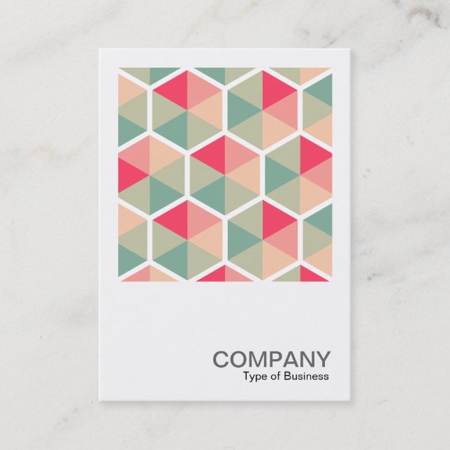 Square Photo 0548 - Hexagon Pattern 04 Business Card (Front)