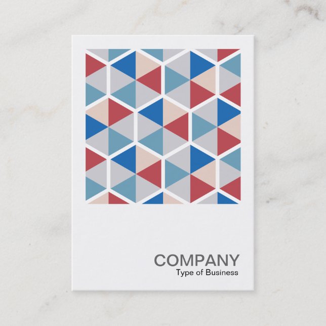 Square Photo 0549 - Hexagon Pattern 05 Business Card (Front)