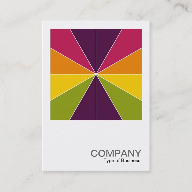 Square Photo 0574 - Colour Segments 02 Business Card (Front)
