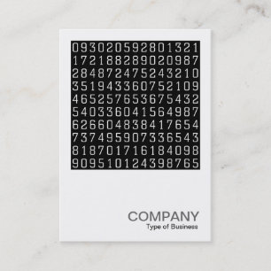 Square Photo 0581 - Random Numbers 02 Business Card