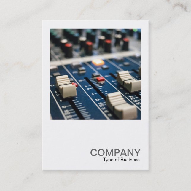 Square Photo 0590 - Mixing Desk Business Card (Front)