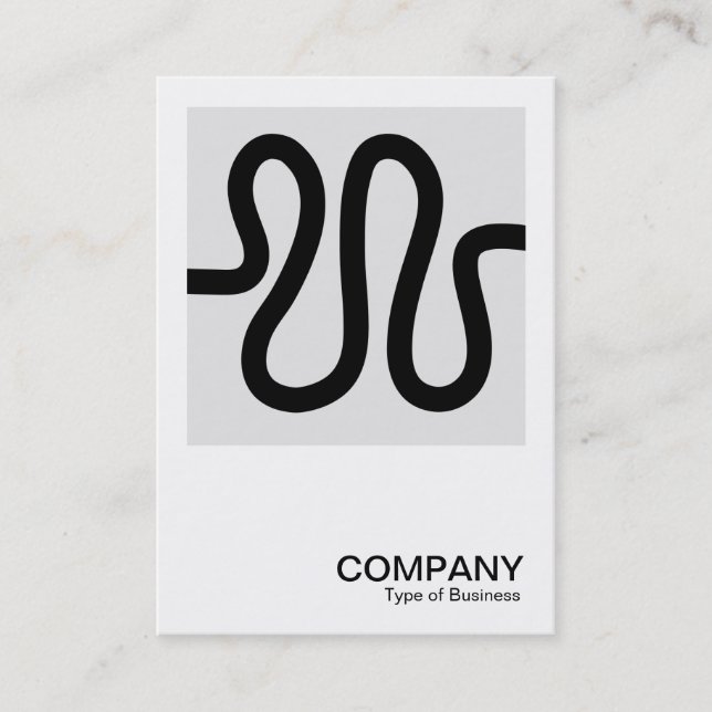 Square Photo 0601 - Curvy Line Business Card (Front)