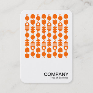 Square Photo - Abstract 140823 - Orange Business Card