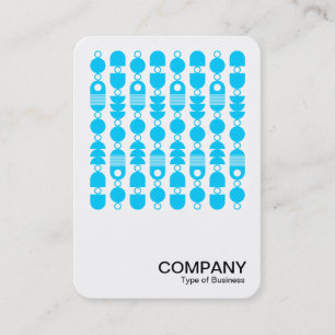 Square Photo - Abstract 140823 - Sky Blue Business Card