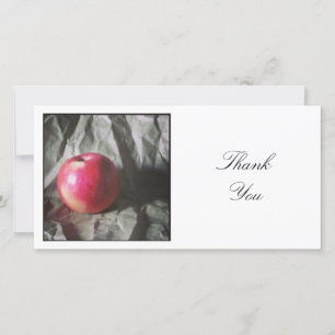 Square Photo - Apple Thank You Card