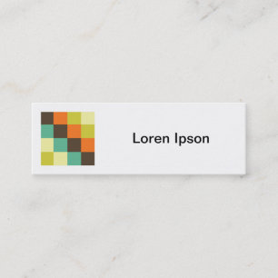 Square Photo - Colour Squares 014 Mini Business Card