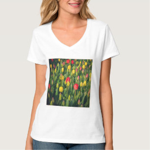 Square Photo - Colourful Tulips T-Shirt