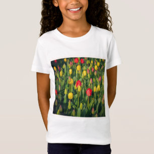 Square Photo - Colourful Tulips T-Shirt